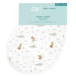 Muslin Products|Nursing Covers>Aden + Anais Disney™ Essentials Cotton Muslin Burpy Bib - Bambi / Dumbo