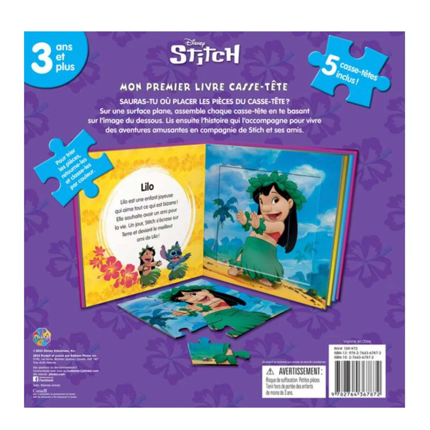 4 Years And Over|2 Years And Over>Prologue Disney Stitch - Mon Premier Livre Casse