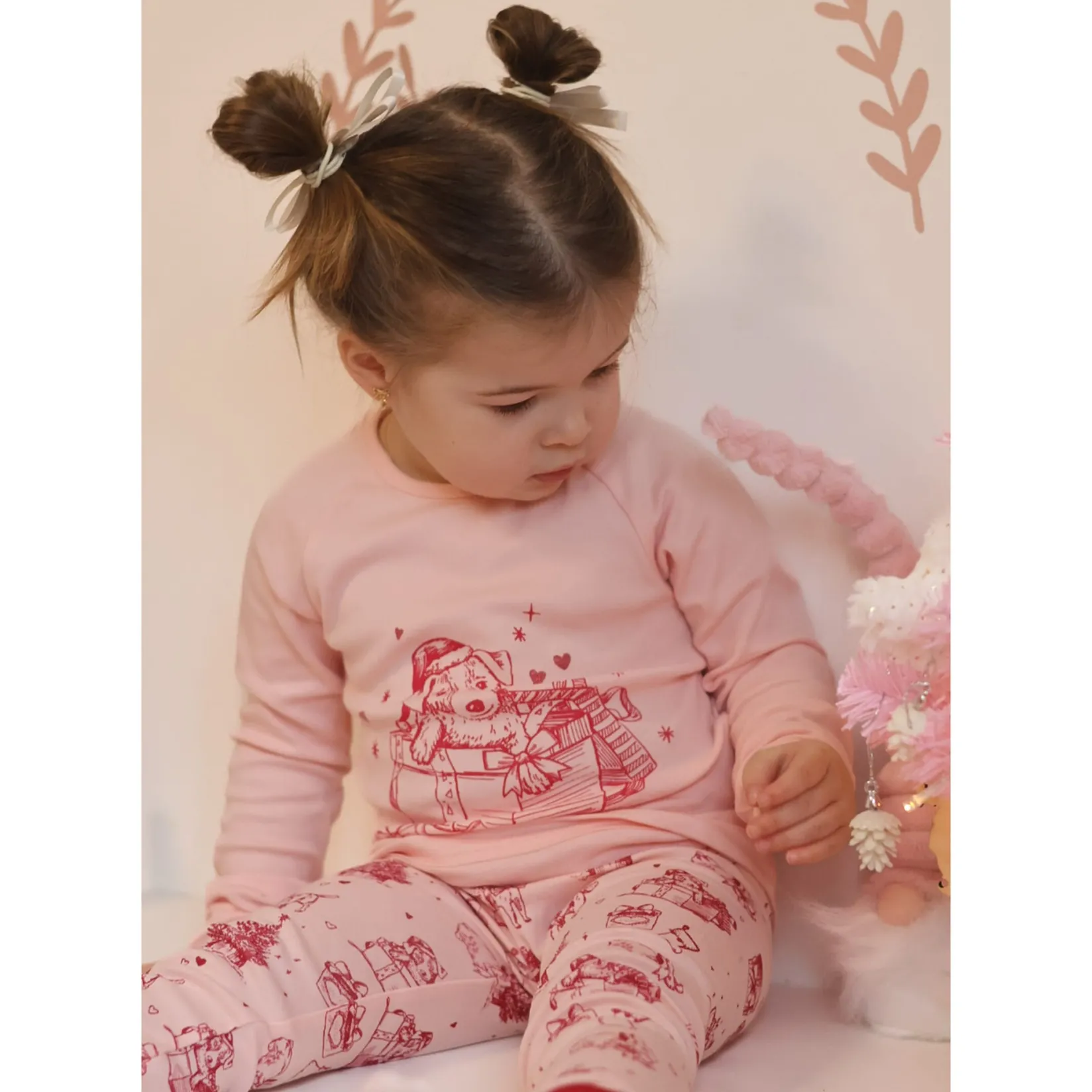 Pajamas & Bathrobes>Roche Ciseaux Dog Pajamas 2-14y Pink