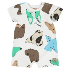 Rompers & Jumpsuits>Up Baby Dogs Romper 3-18m White