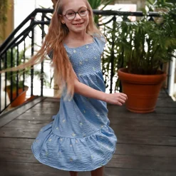 Dresses & Rompers>Look Dolce Vita Lemons Dress 7-14 Denim