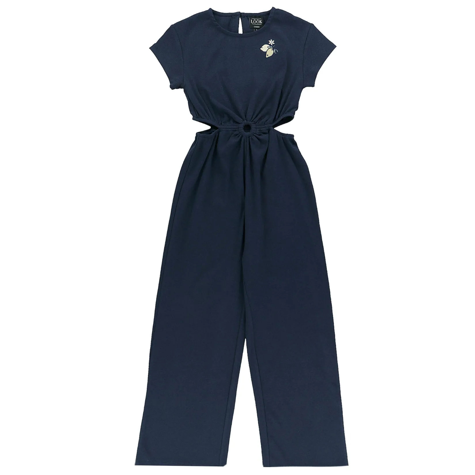Dresses & Rompers>Look Dolce Vita Rib Jumpsuit 7-14 Navy