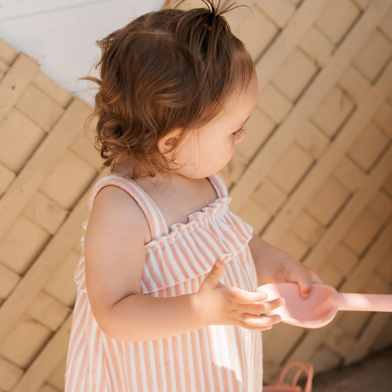 Dresses, Skirts & Outfits>Firsts par Petit Lem Dolphins Striped Dress 3-24m Pink