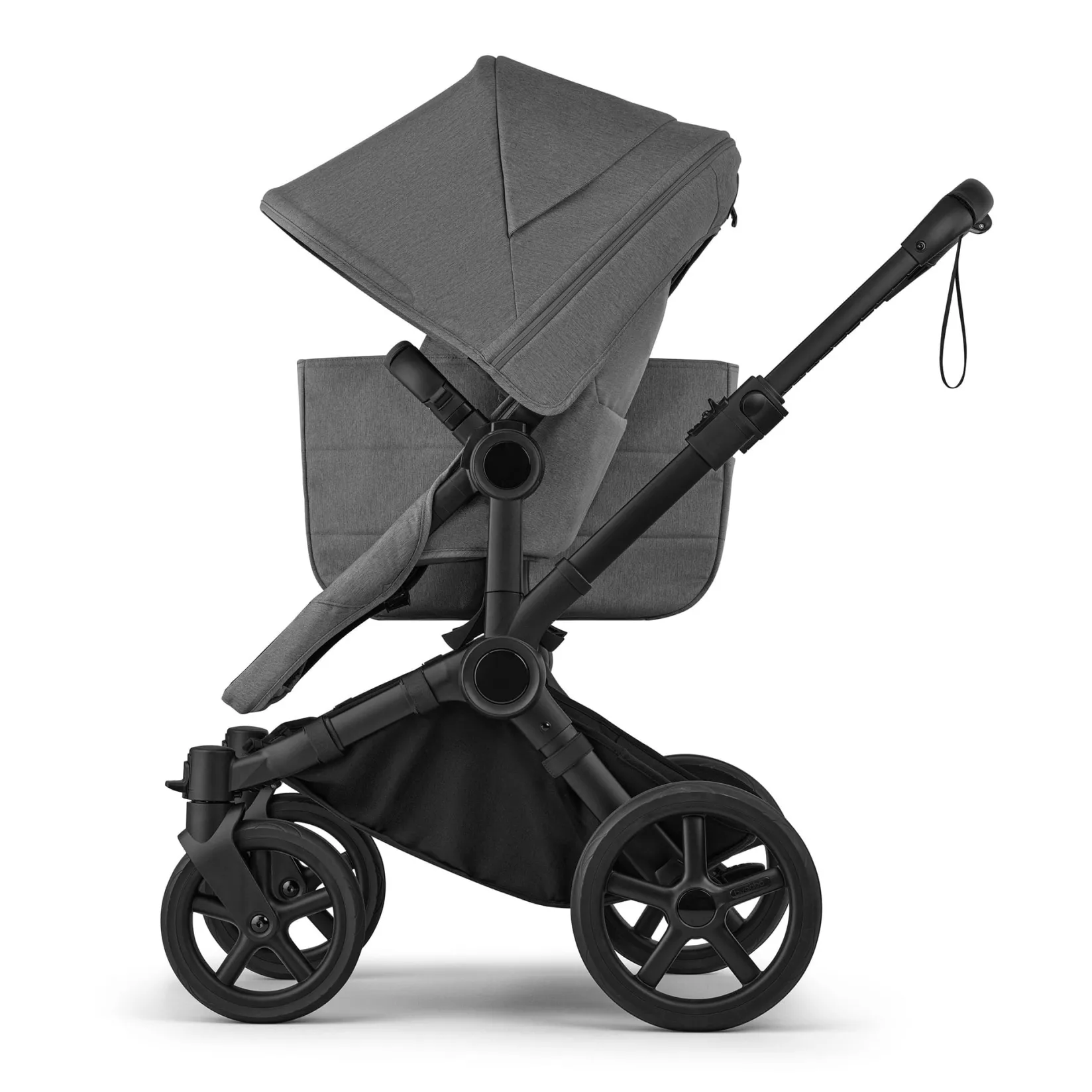 Strollers|Strollers & Trailers>Bugaboo Donkey 6 Mono Black - Moon Grey