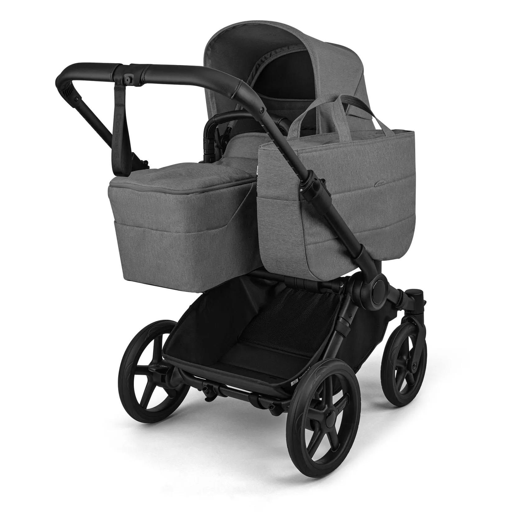 Strollers|Strollers & Trailers>Bugaboo Donkey 6 Mono Black - Moon Grey