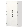 4-Door Storage Cabinet - Farnel Pure White Storage Furniture