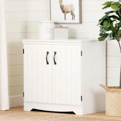 Storage Furniture>South Shore 2-Door Storage Cabinet - Farnel Pure White