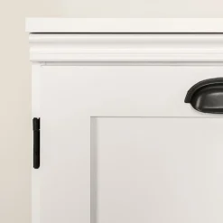 Clearance 2-Door Storage Cabinet - Farnel Pure White Storage Furniture