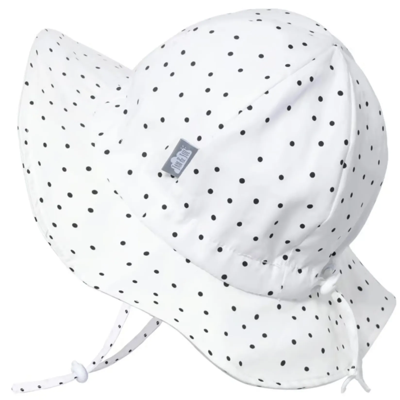 Hats And Caps>Jan n Jul Dots UV Cotton Hat 0-24m White