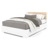 Twin, Full & Queen Beds>Meuble Meq Double Bed - White Natural