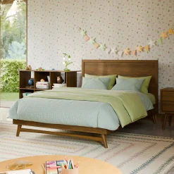 Double Bed Bondi - Walnut Natural Twin, Full & Queen Beds