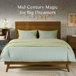 Double Bed Bondi - Walnut Natural Twin, Full & Queen Beds