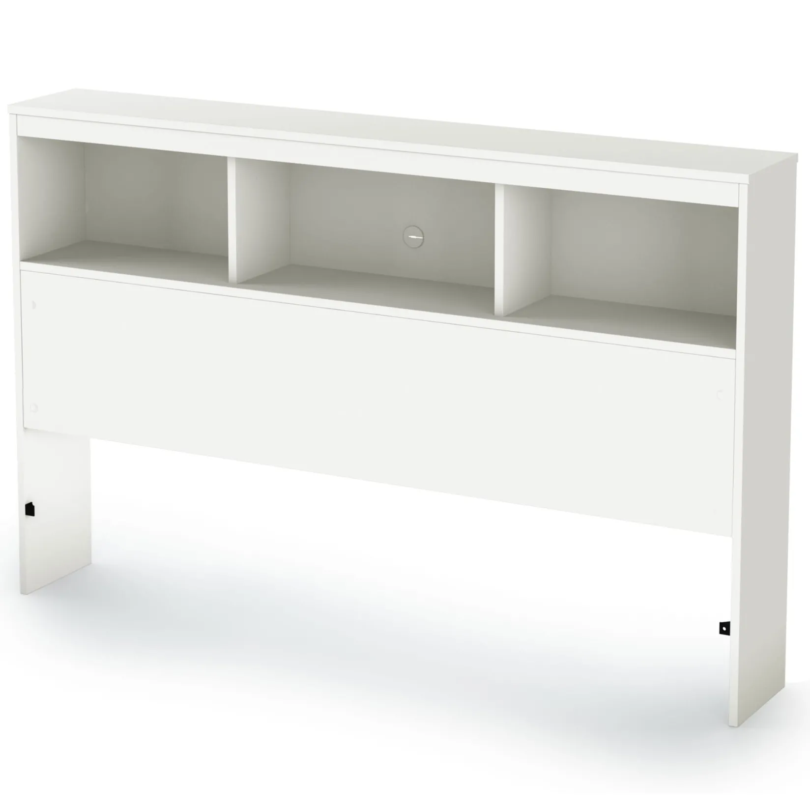 Twin, Full & Queen Beds>South Shore Double Bookcase Headboard Spark - Pure White