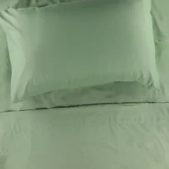 Sheets|Full & Queen Size Bedding>Cathay Home Double Sheet Set - Hedge Green