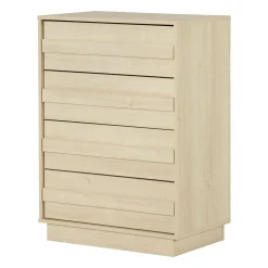 Outlet 4-Drawer Chest - August Bleached Oak Storage Furniture