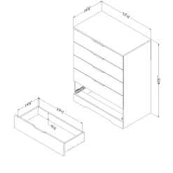 Best 5-Drawer Chest - Holland Natural Walnut Storage Furniture