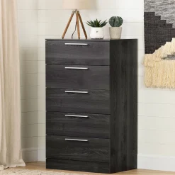 5-Drawer Chest - Step One Essential - Gray Oak Storage Furniture