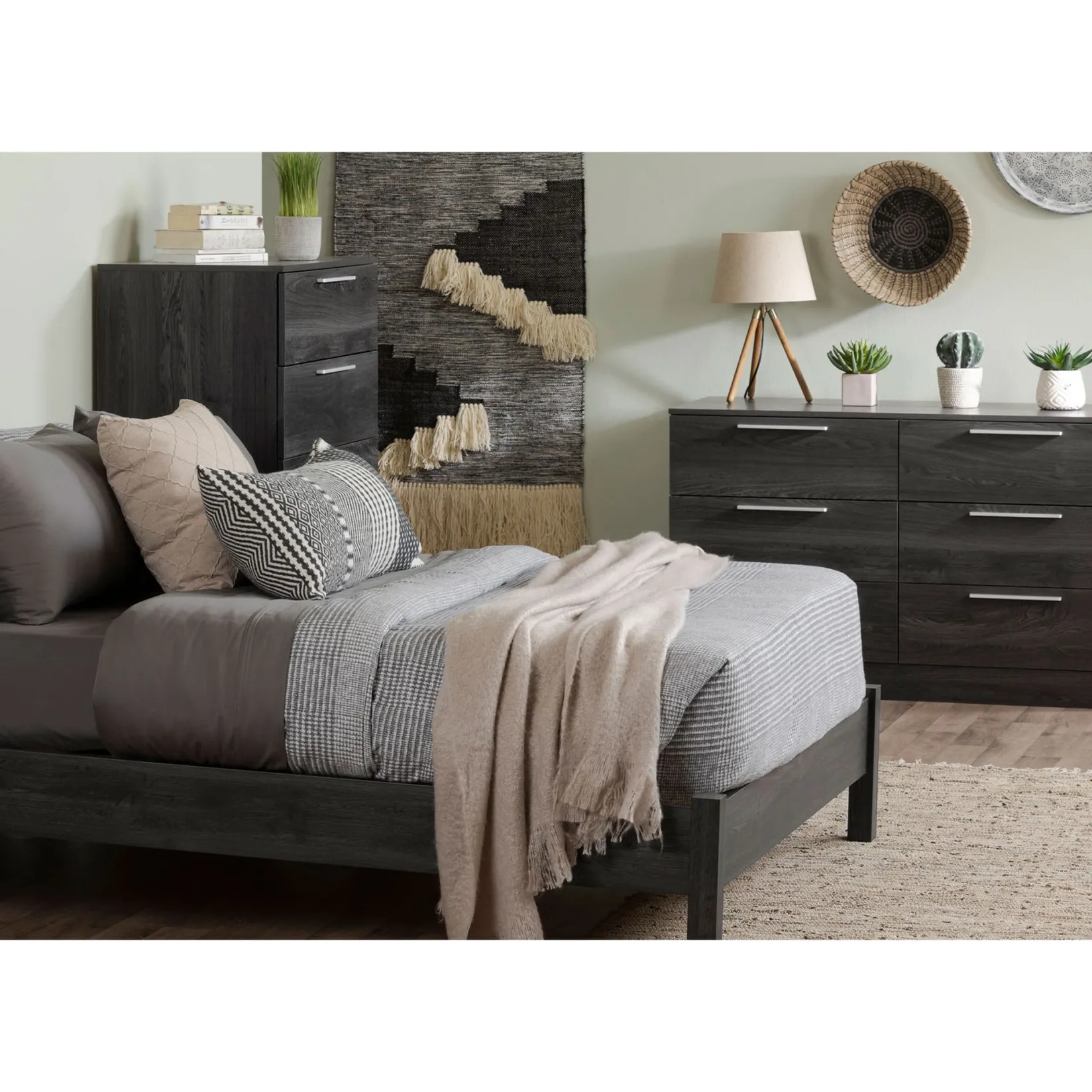 5-Drawer Chest - Step One Essential - Gray Oak Storage Furniture