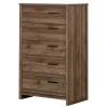 Storage Furniture>South Shore 5-Drawer Chest - Tao Natural Walnut