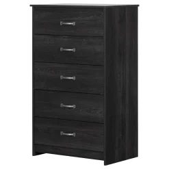 Storage Furniture>South Shore 5-Drawer Chest - Tassio Gray Oak