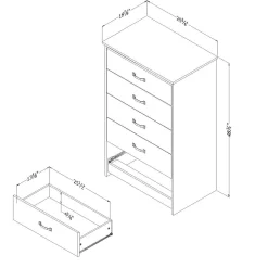 Discount 5-Drawer Chest - Tassio Nordik Oak Storage Furniture