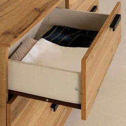 Clearance 6-Drawer Double Dresser - Cavalleri Nordik Oak Storage Furniture