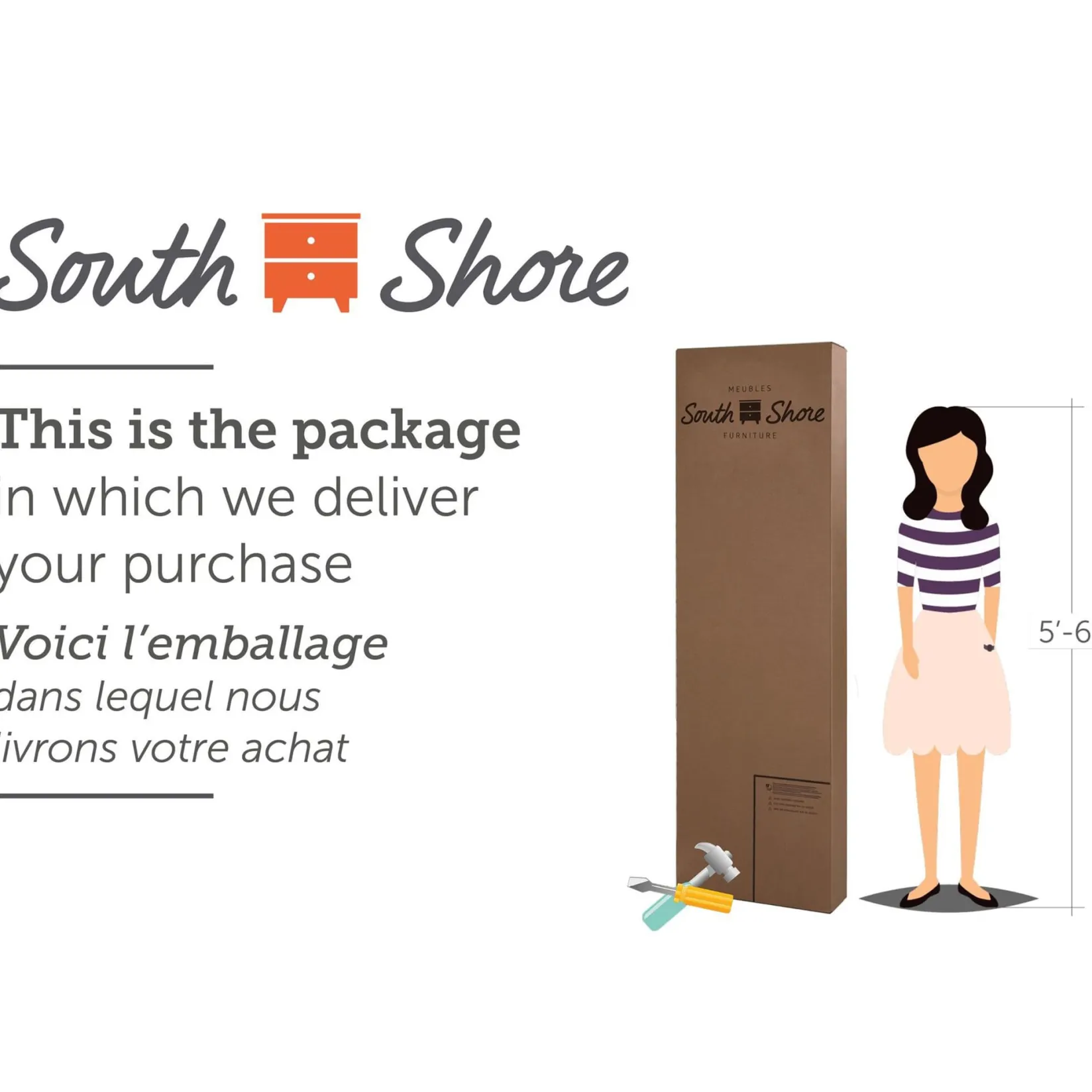 Storage Furniture>South Shore 7-Drawer Double Dresser - Flam Natural Walnut and Matte Black