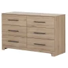 Storage Furniture>South Shore 6-Drawer Double Dresser - Primo Rustic Oak