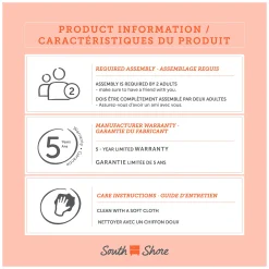 6-Drawer Double Dresser - Step One Essential Gray Oak Storage Furniture