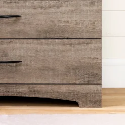 Hot 6-Drawer Double Dresser - Step One Weathered Oak Storage Furniture