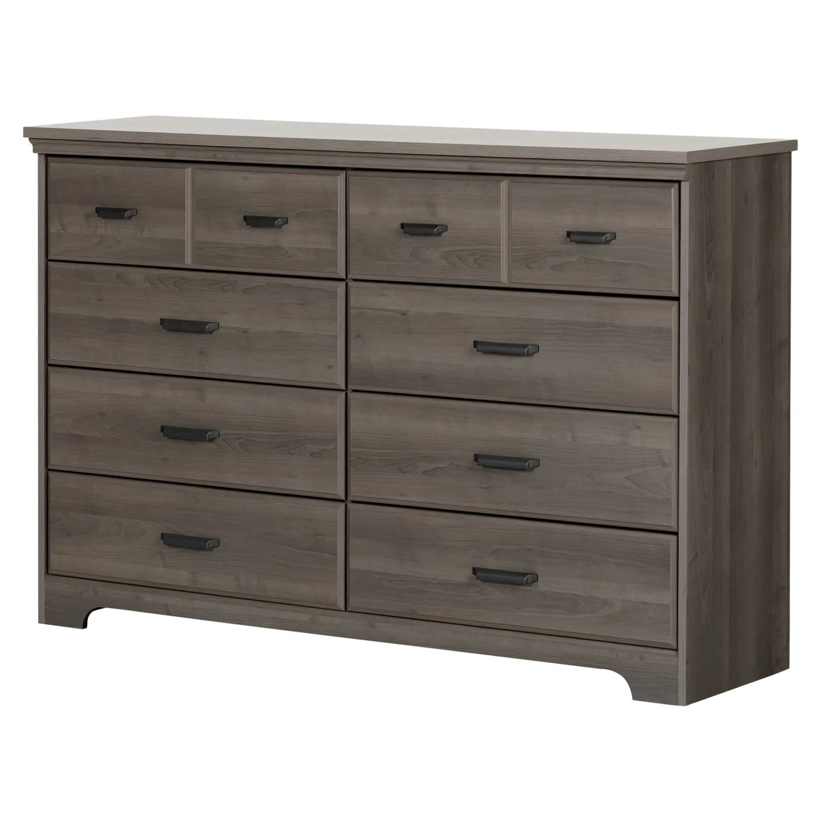 Storage Furniture>South Shore 8-Drawer Double Dresser - Versa Gray Maple