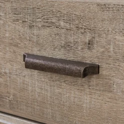 Sale 8-Drawer Double Dresser - Versa Weathered Oak Storage Furniture