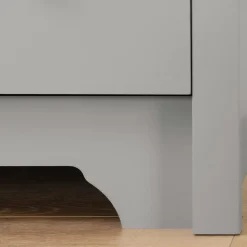 Sale 6-Drawer Double Dresser - Vito Soft Gray Storage Furniture