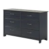 Storage Furniture>South Shore 6-Drawer Double Dresser Ulysses - Blueberry