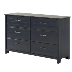 Storage Furniture>South Shore 6-Drawer Double Dresser Ulysses - Blueberry