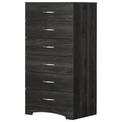 Storage Furniture>South Shore 6-drawer lingerie chest - Step One Gray Oak