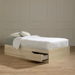 Hot 3-Drawer Mates Bed - Noah Bleached Oak Twin, Full & Queen Beds