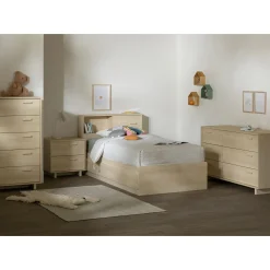 Hot 3-Drawer Mates Bed - Noah Bleached Oak Twin, Full & Queen Beds