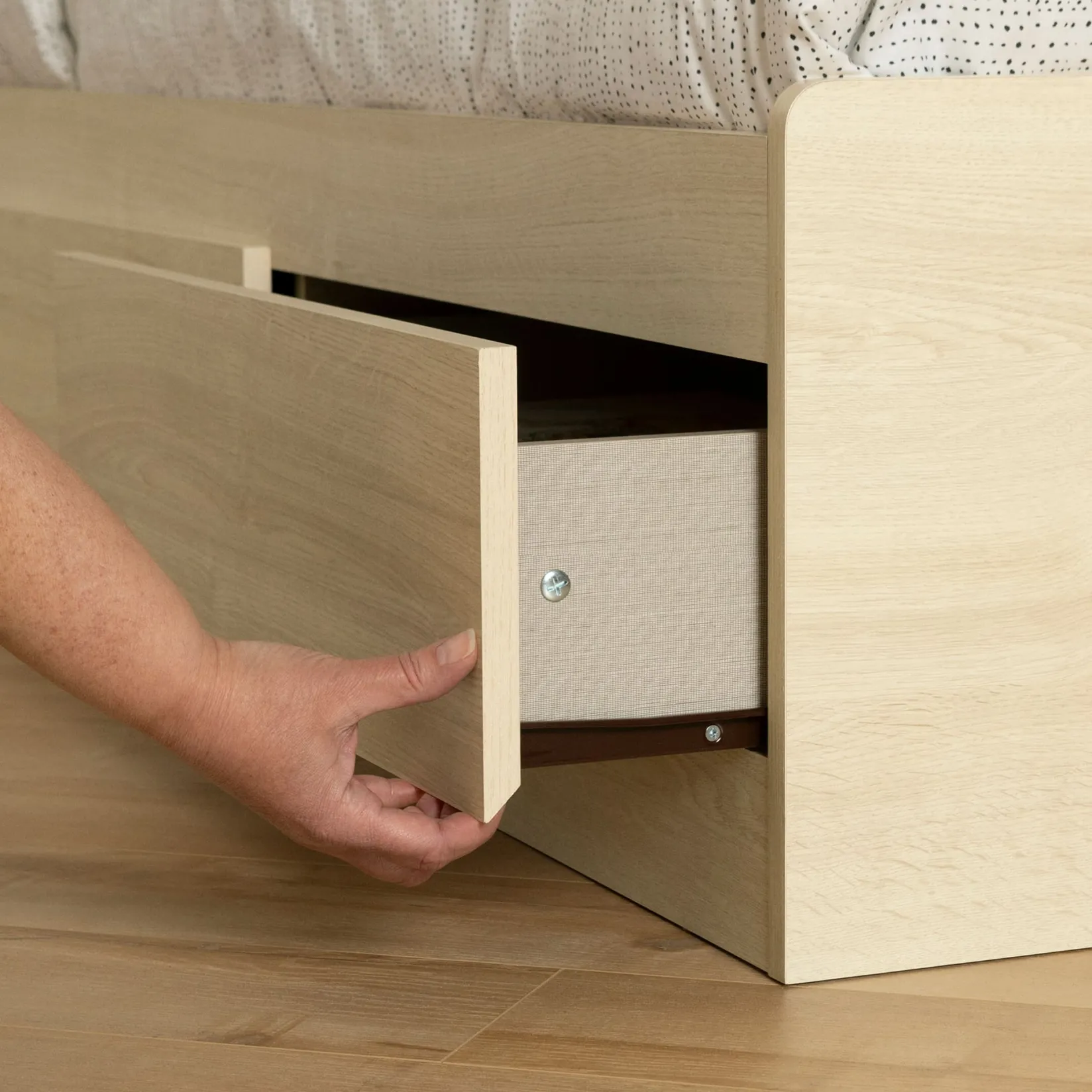 Hot 3-Drawer Mates Bed - Noah Bleached Oak Twin, Full & Queen Beds