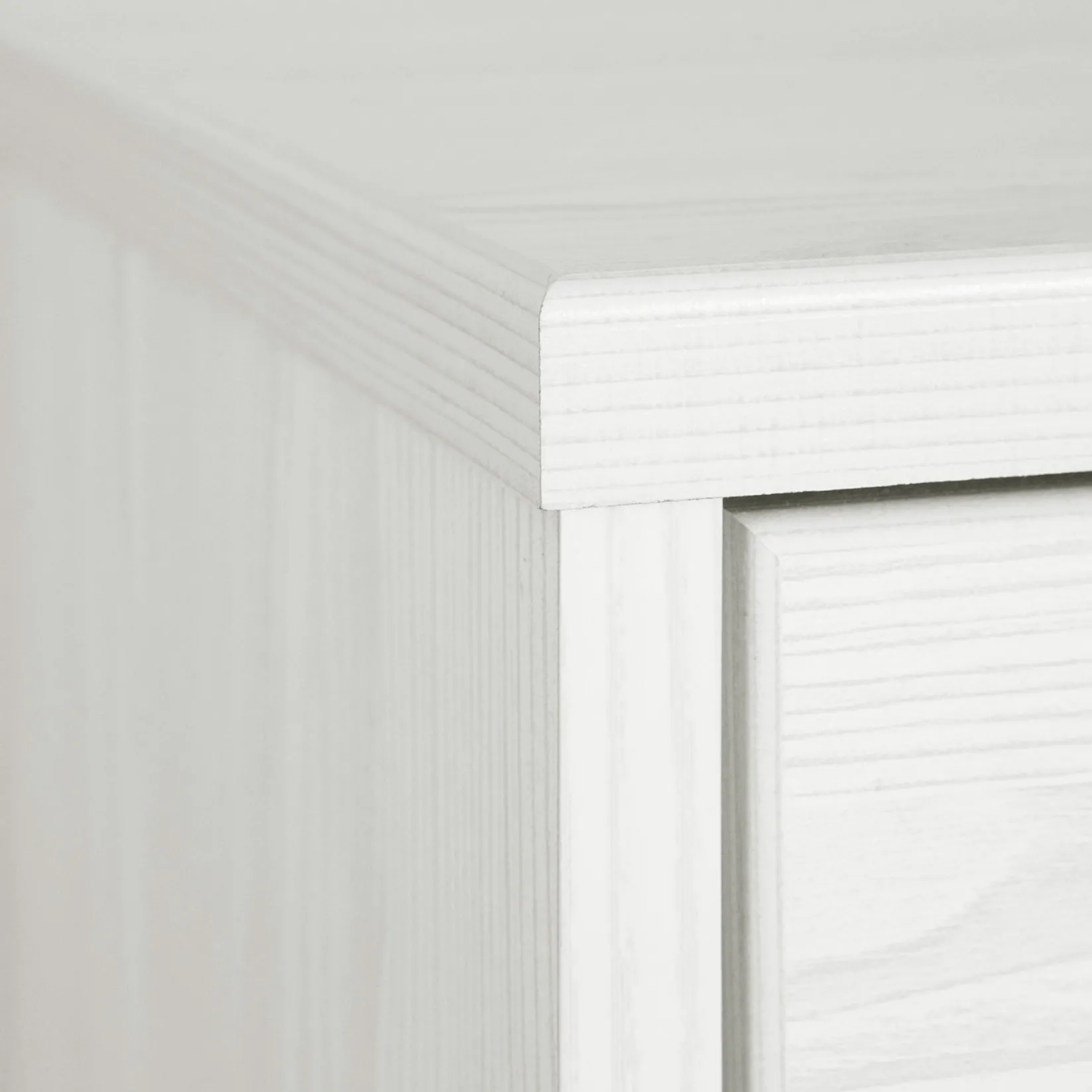 Nightstands>South Shore 1-Drawer Nightstand - Arlen White Pine and Black Matte