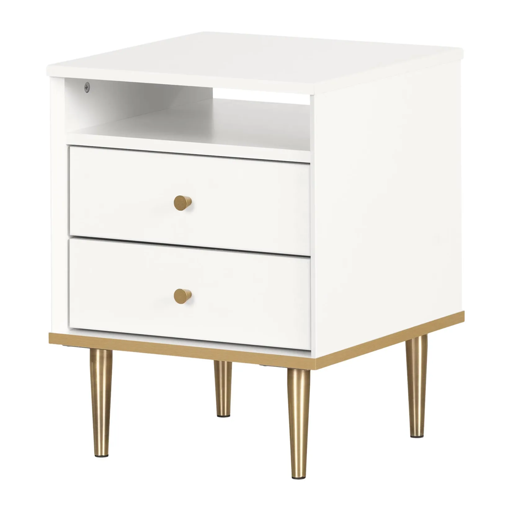 Hot 2-Drawer Nightstand - Dylane Pure White Nightstands