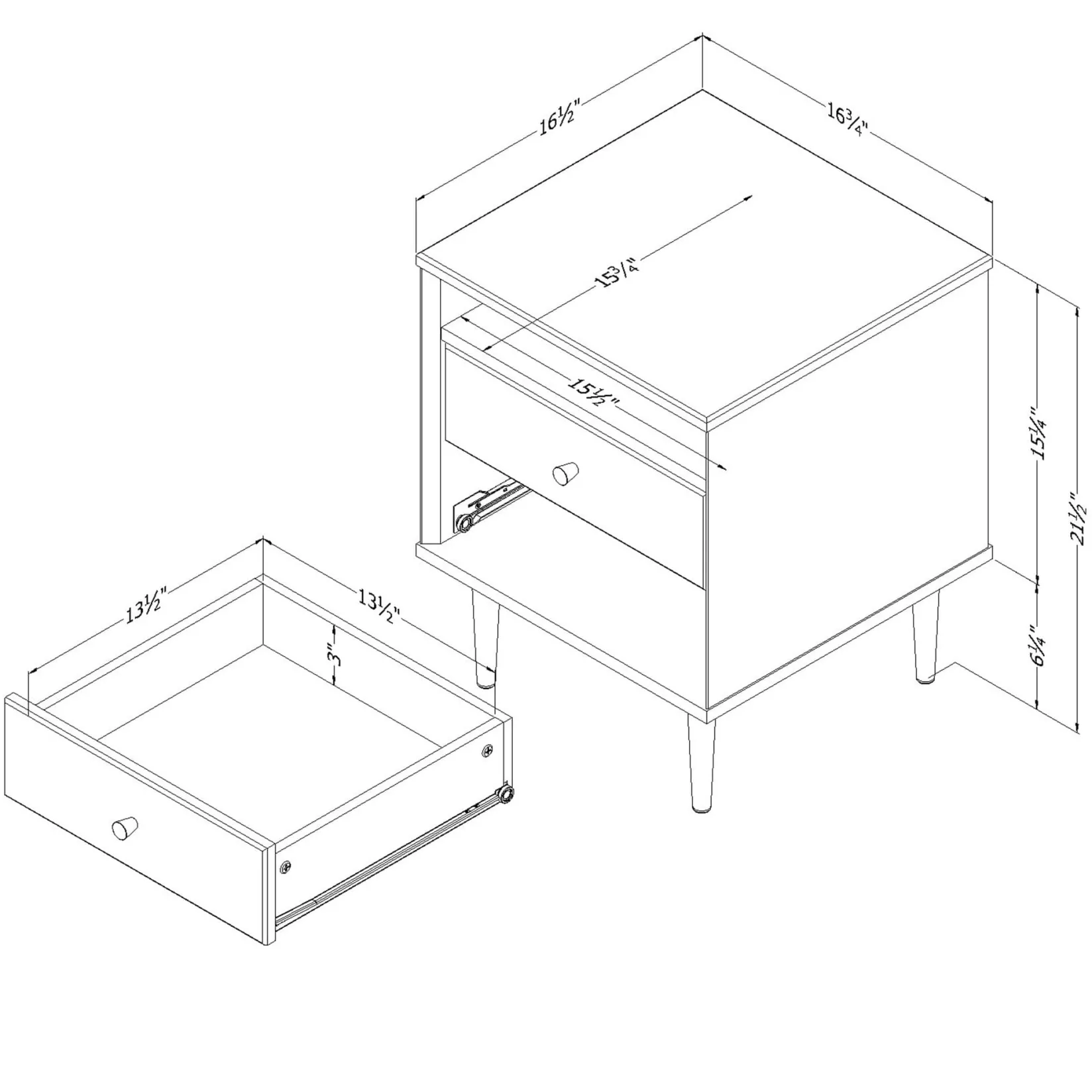 Hot 2-Drawer Nightstand - Dylane Pure White Nightstands