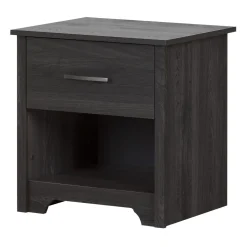 Nightstands>South Shore 1-Drawer Nightstand - Fusion Gray Oak
