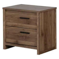 Hot 2-Drawer Nightstand - Tao Natural Walnut Nightstands