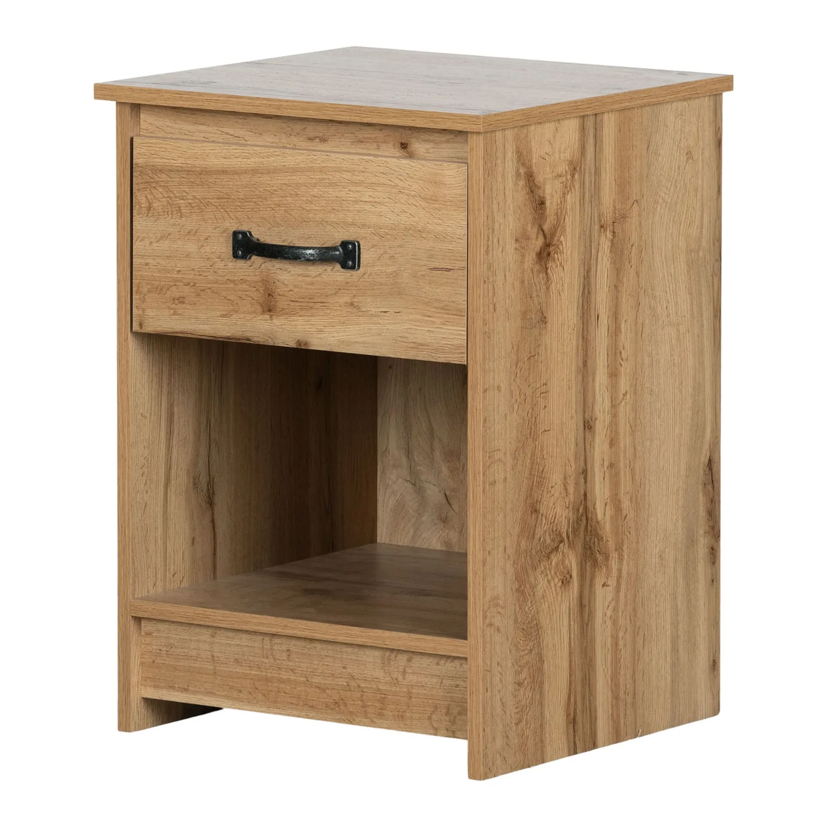 Discount 1-Drawer Nightstand - Tassio Nordik Oak Nightstands