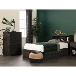 1-Drawer Nightstand - Zach Gray Oak Nightstands