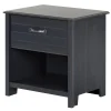 Nightstands>South Shore 1-Drawer Nightstand Ulysses - Blueberry