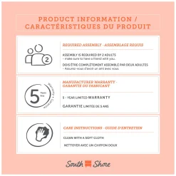 Sale 6-Drawers Dresser - - Munich Soft Elm and White Storage Furniture