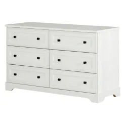 Storage Furniture>South Shore 6-Drawers Dresser - Hazen White Pine