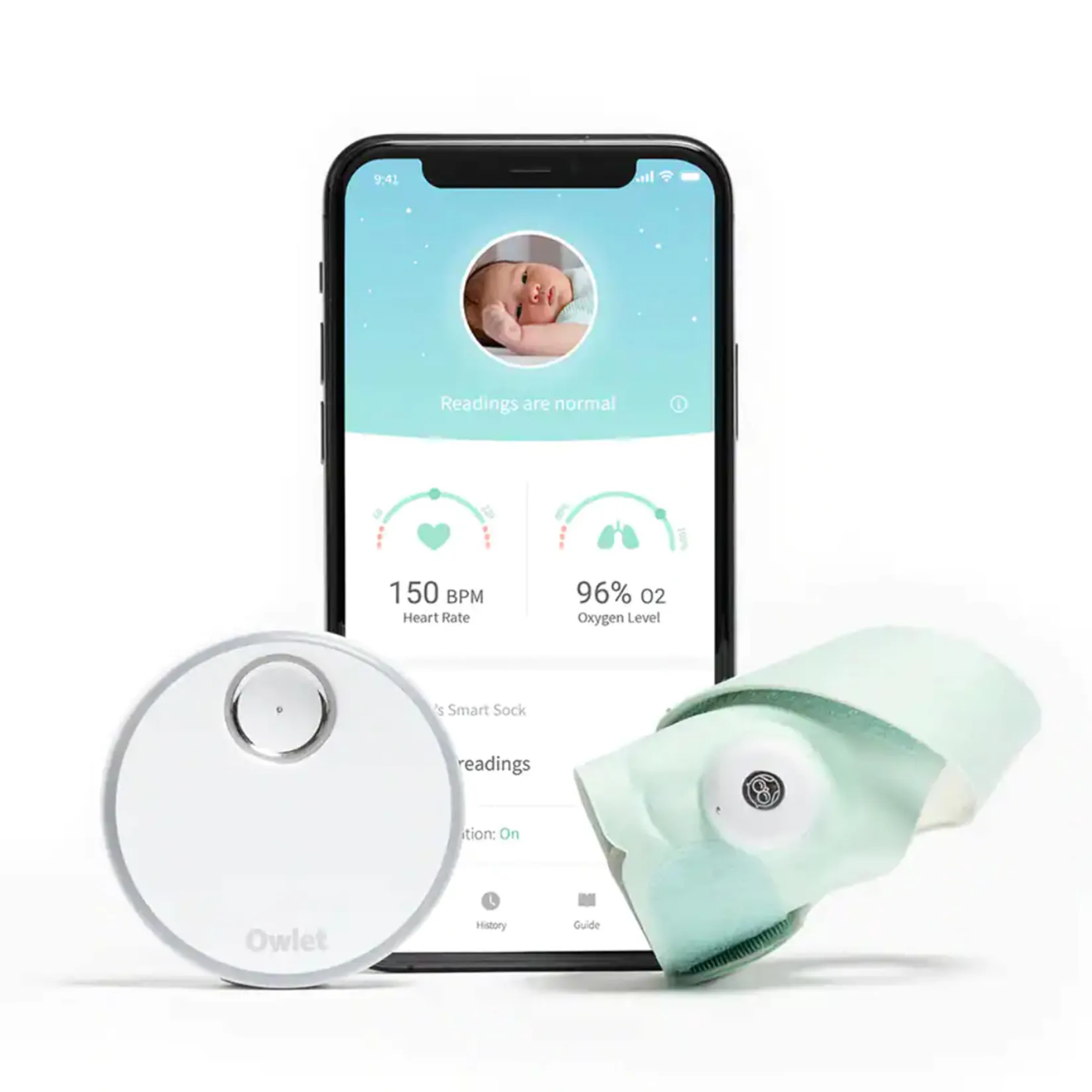 Monitors & Cameras>Owlet Dream Sock - Mint